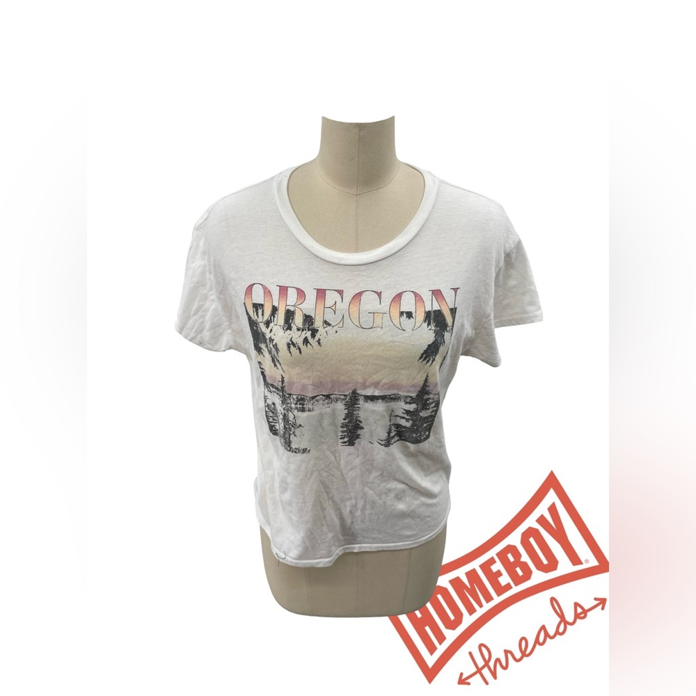 Art Class White Oregon Graphic Tee‎